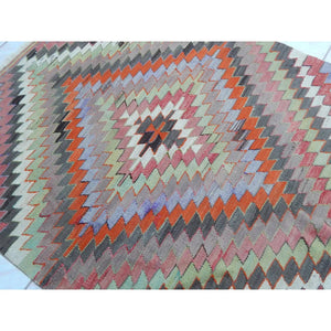 Vintage Turkish Kilim Rug 39'' x 47''