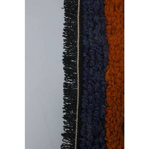 Vintage Turkish Shaggy Rug 6' x 6'2''