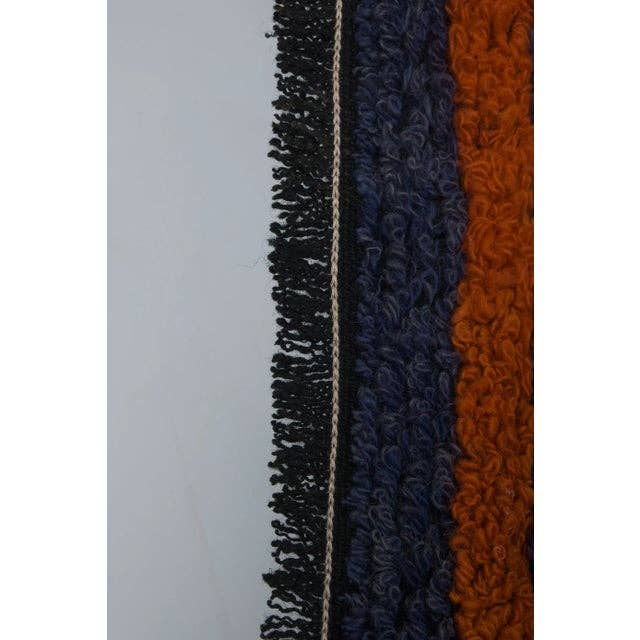 Vintage Turkish Shaggy Rug 6' x 6'2''