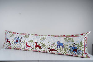 Horse Suzani Bedding Pillow Cover | 1'8'' x 6'1''