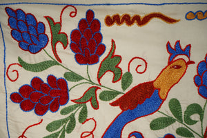 Bird Suzani Wall Hanging & Tablecloth | 17'' x 38''