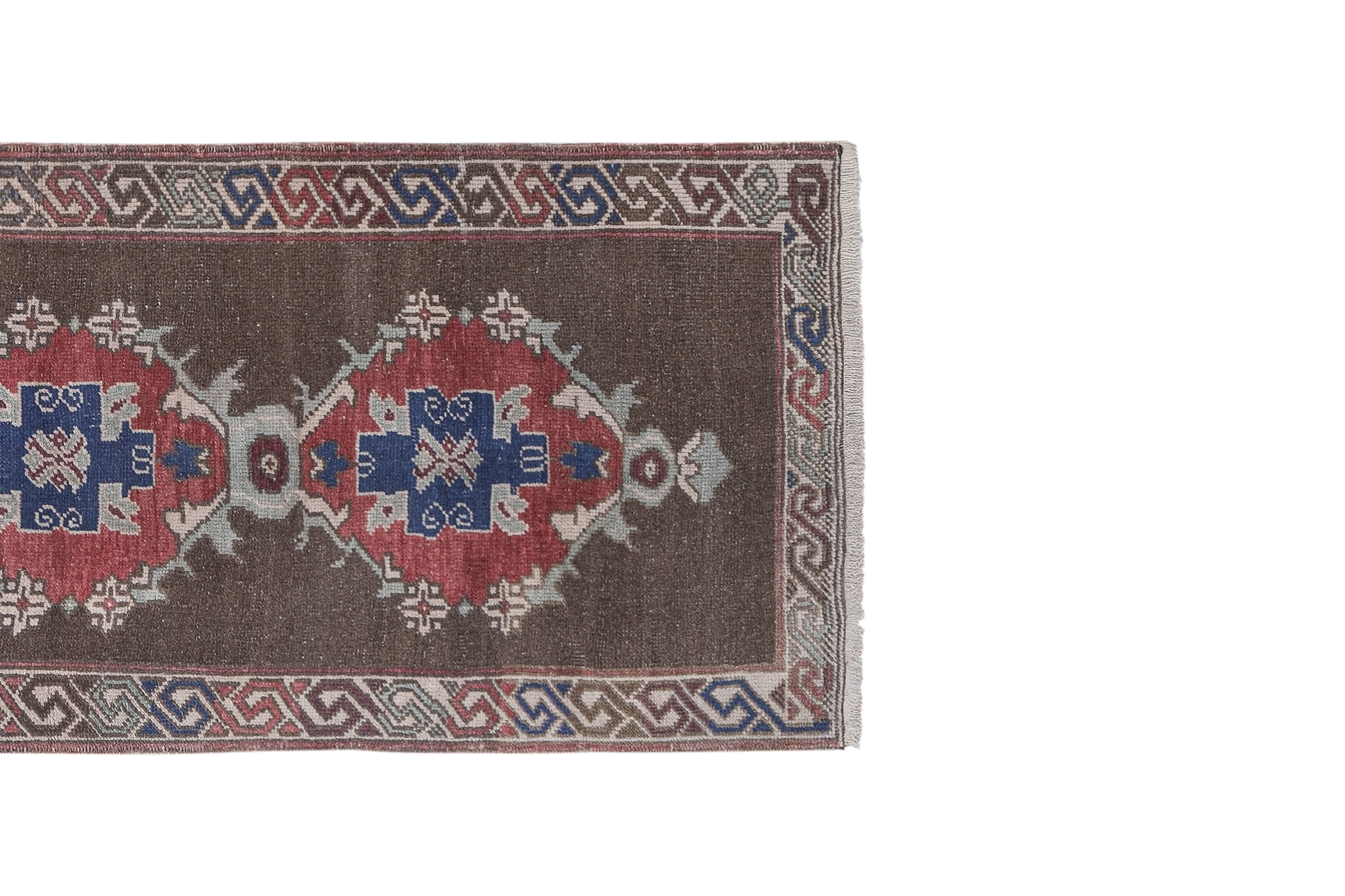 Vintage Turkish Anatolian Runner Rug 2'7'' x 7'2''