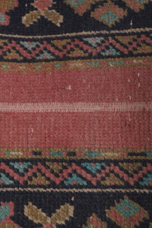 Vintage Turkish Runner Rug 2' x 12'4''