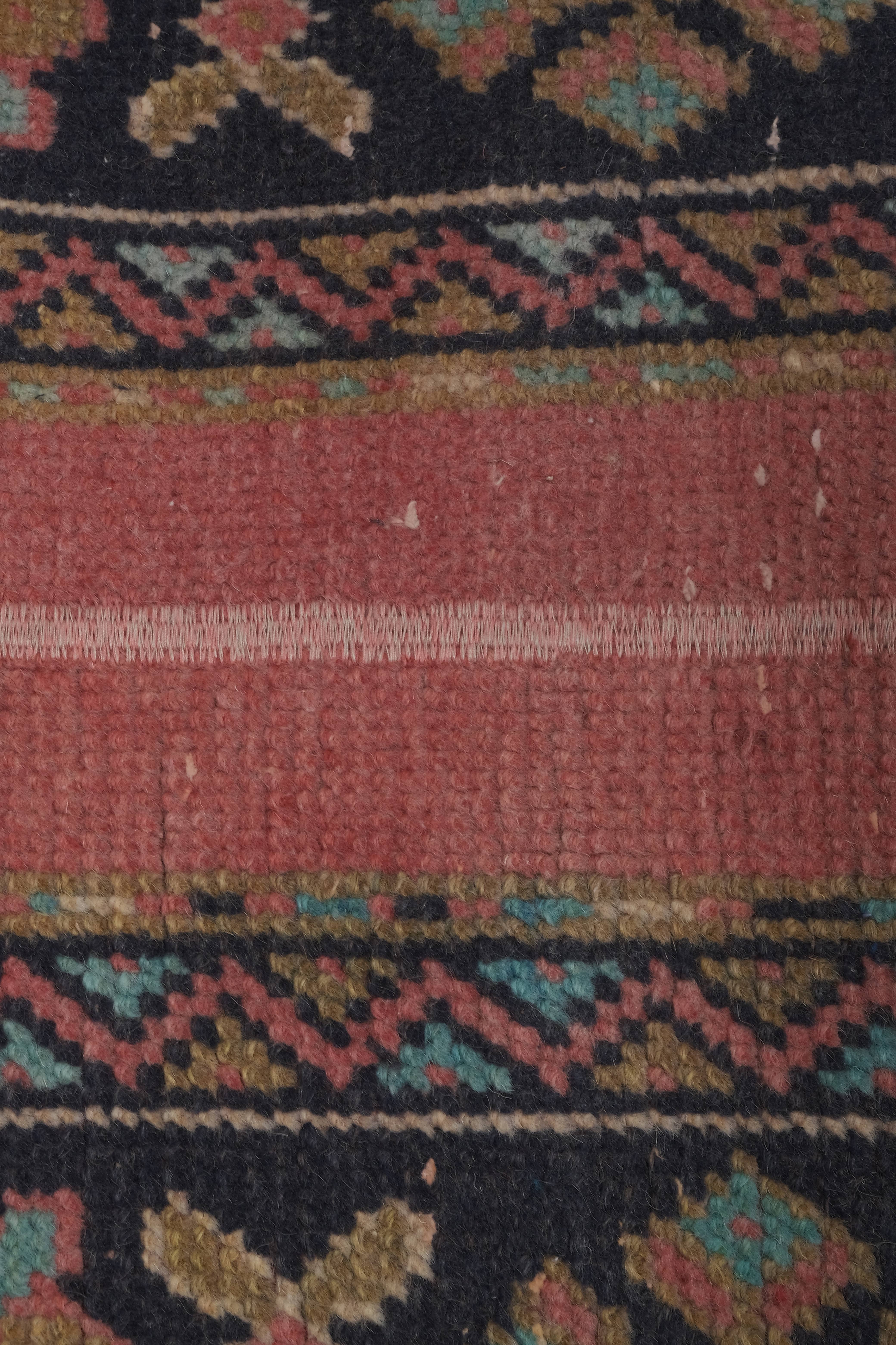 Vintage Turkish Runner Rug 2' x 12'4''