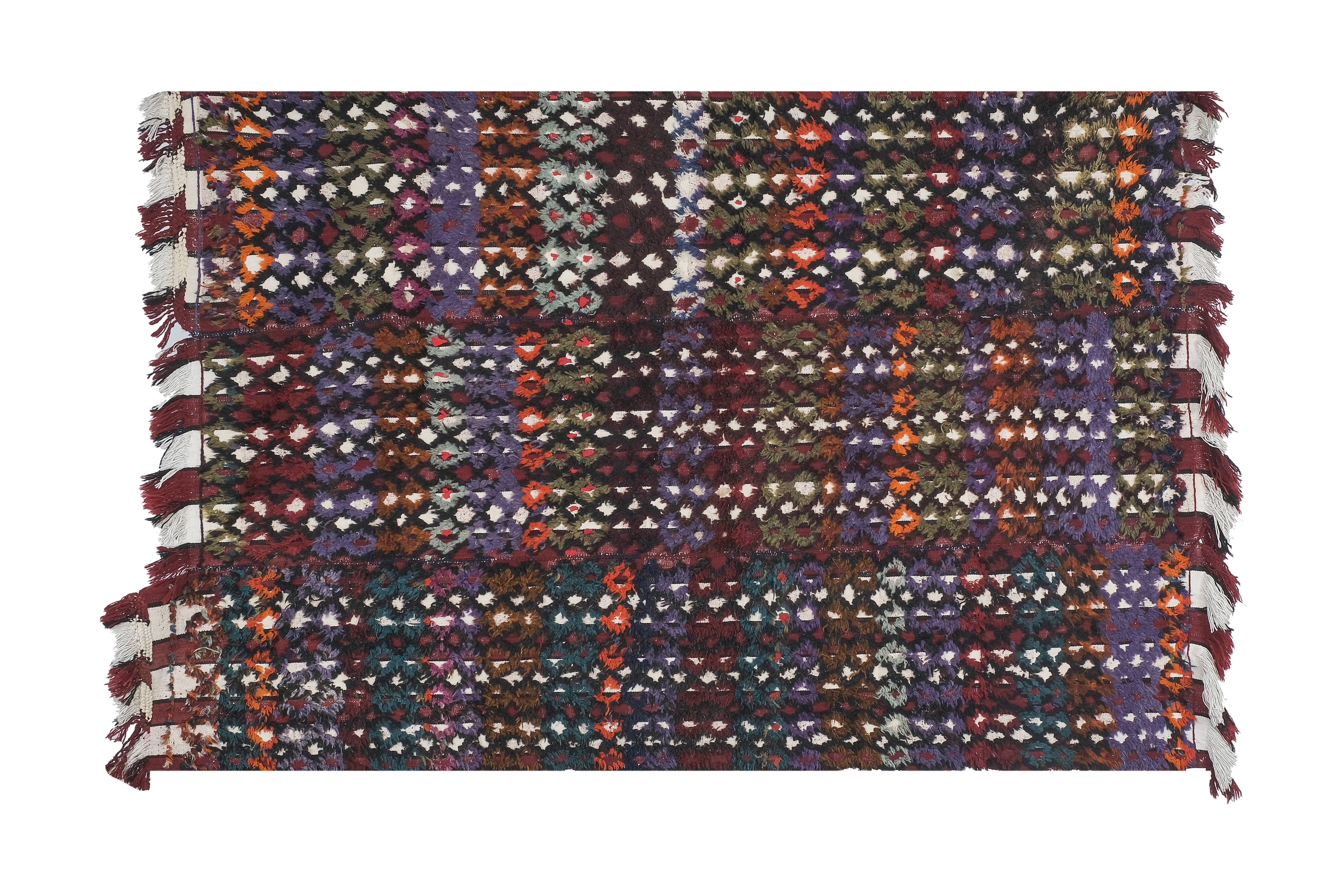 Vintage Turkish Tulu Rug 5'4'' x 7'6''