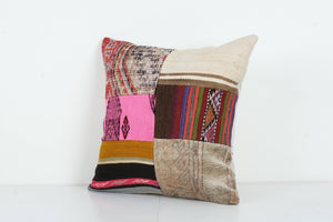 Kilim Patchwork Pillow Cover | 20'' x 20''