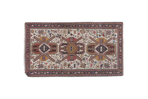 Vintage Turkish Soumac Rug 3'4'' x 6'4''