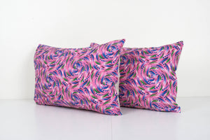 Uzbek Roller Printed Pillow Cover Set of 2 | 14'' x 23''