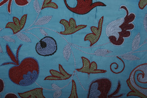 Hand-Embroidered Suzani Wall Hanging & Bedspread 1'9'' x 6'3''