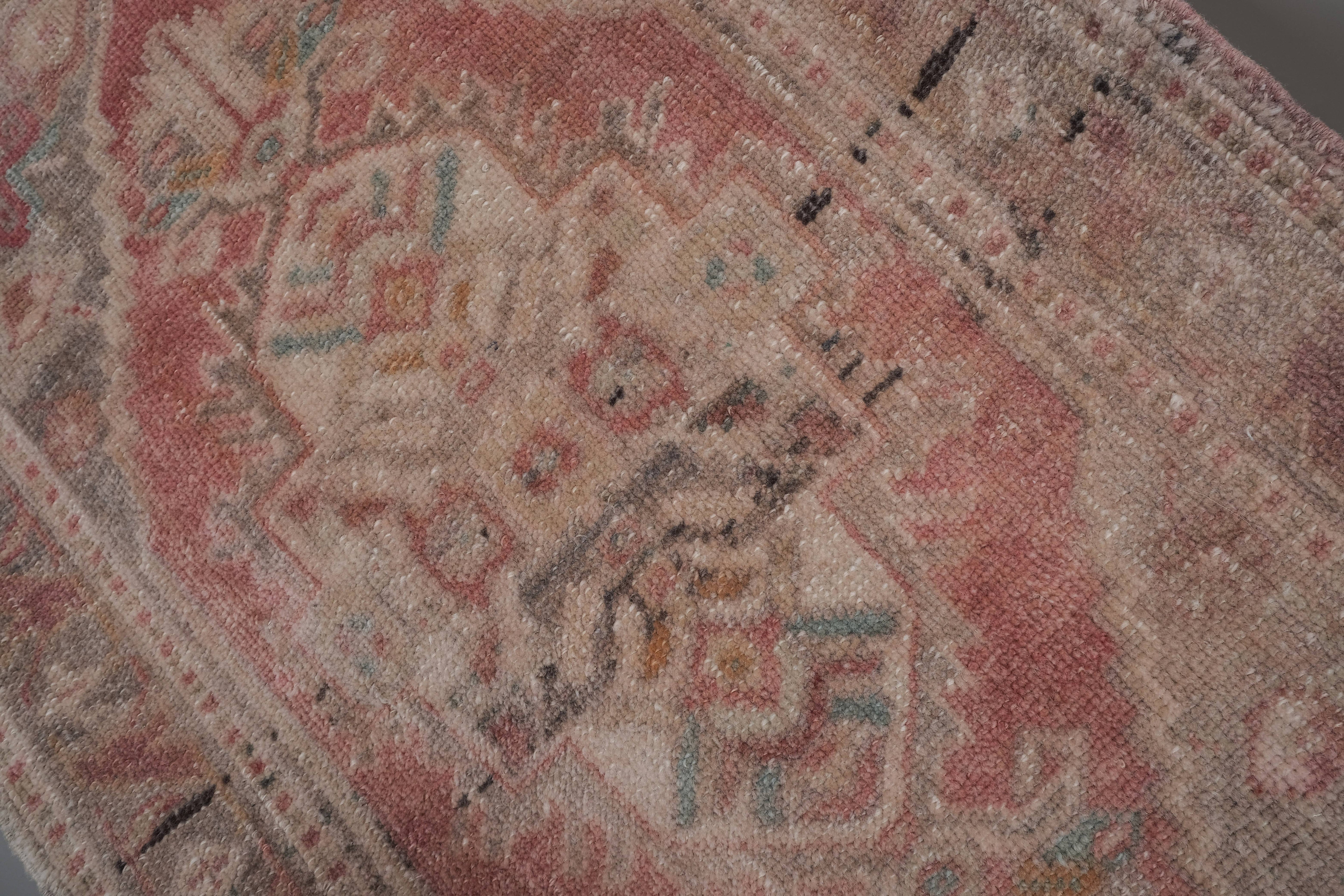 Vintage Oushak Yastik Rugs Set of 2 | 22'' x 41''