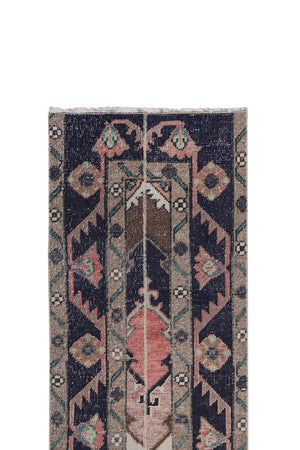 Vintage Turkish Runner Rug 1'8'' x 22'3''