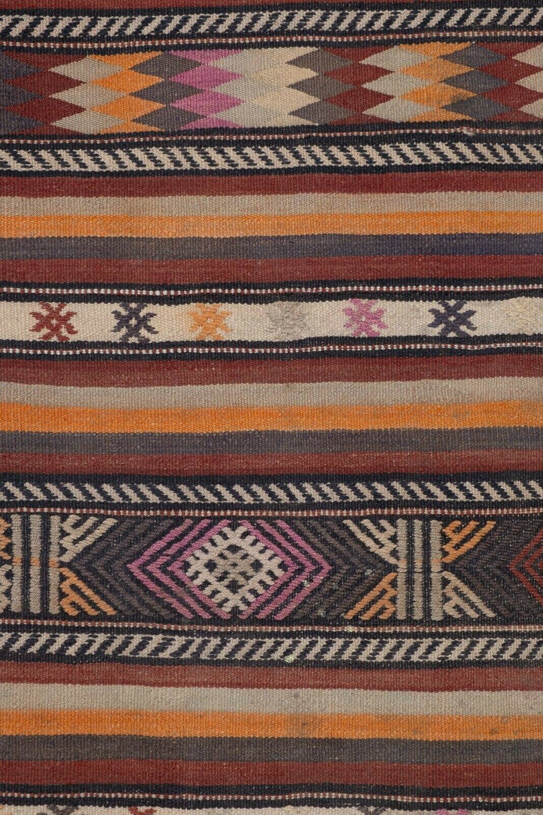 Vintage Turkish Kilim Runner 2'7'' x 16'10''