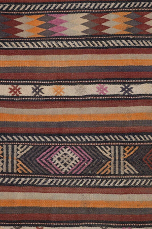 Vintage Turkish Kilim Runner 2'7'' x 16'10''