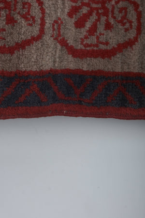 Vintage Turkish Shaggy Tulu Rug 21'' x 54''