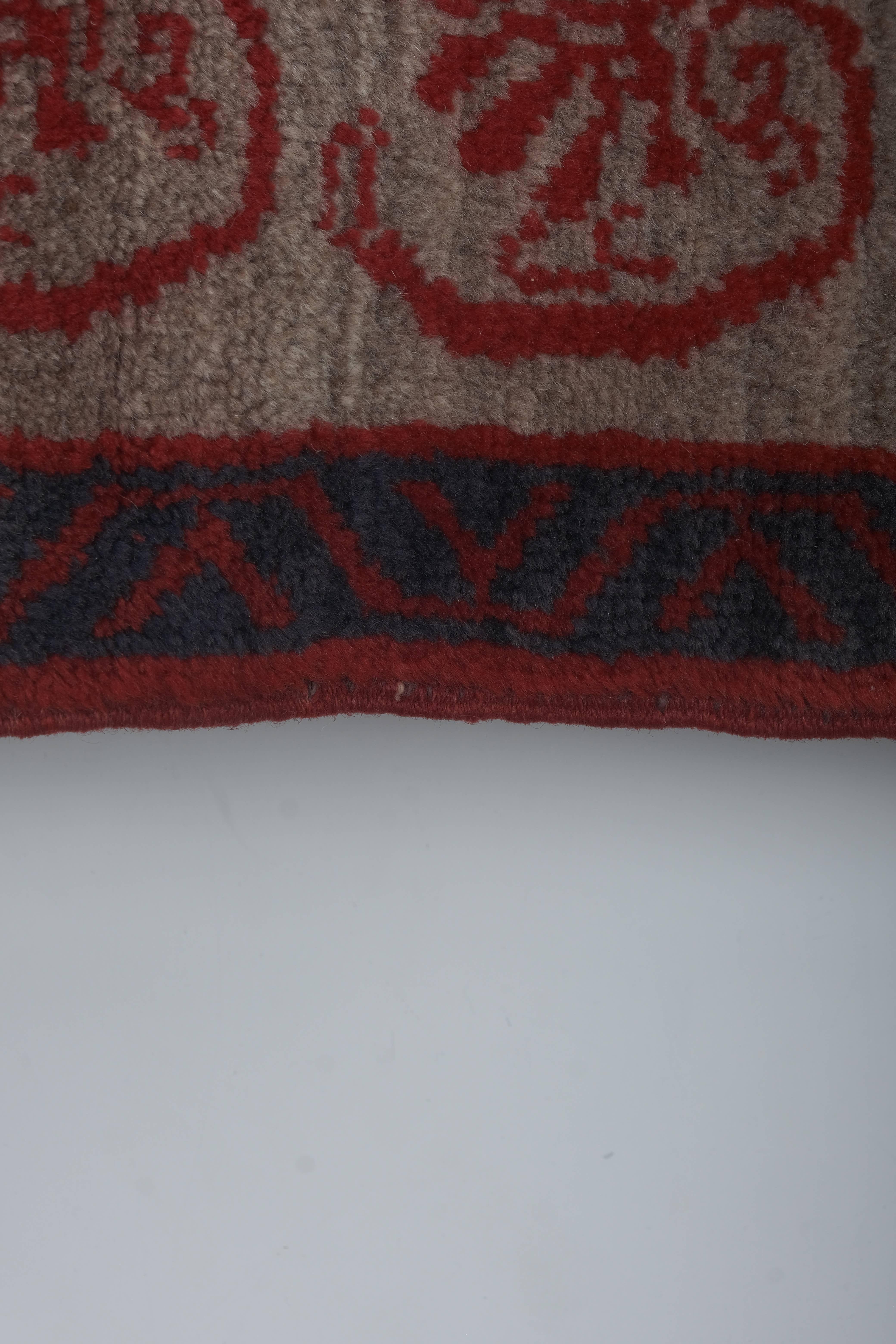 Vintage Turkish Shaggy Tulu Rug 21'' x 54''
