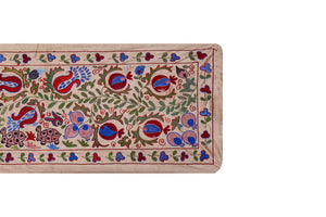 Hand-Embroidered Suzani Table Runner 1'8'' x 6'3''