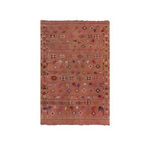 Vintage Turkish Kilim Rug 37'' x 54''