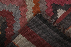 Vintage Turkish Kilim Runner 2'6'' x 11'9''
