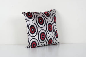 Silk Ikat Velvet Pillow Cover | 18'' x 18''