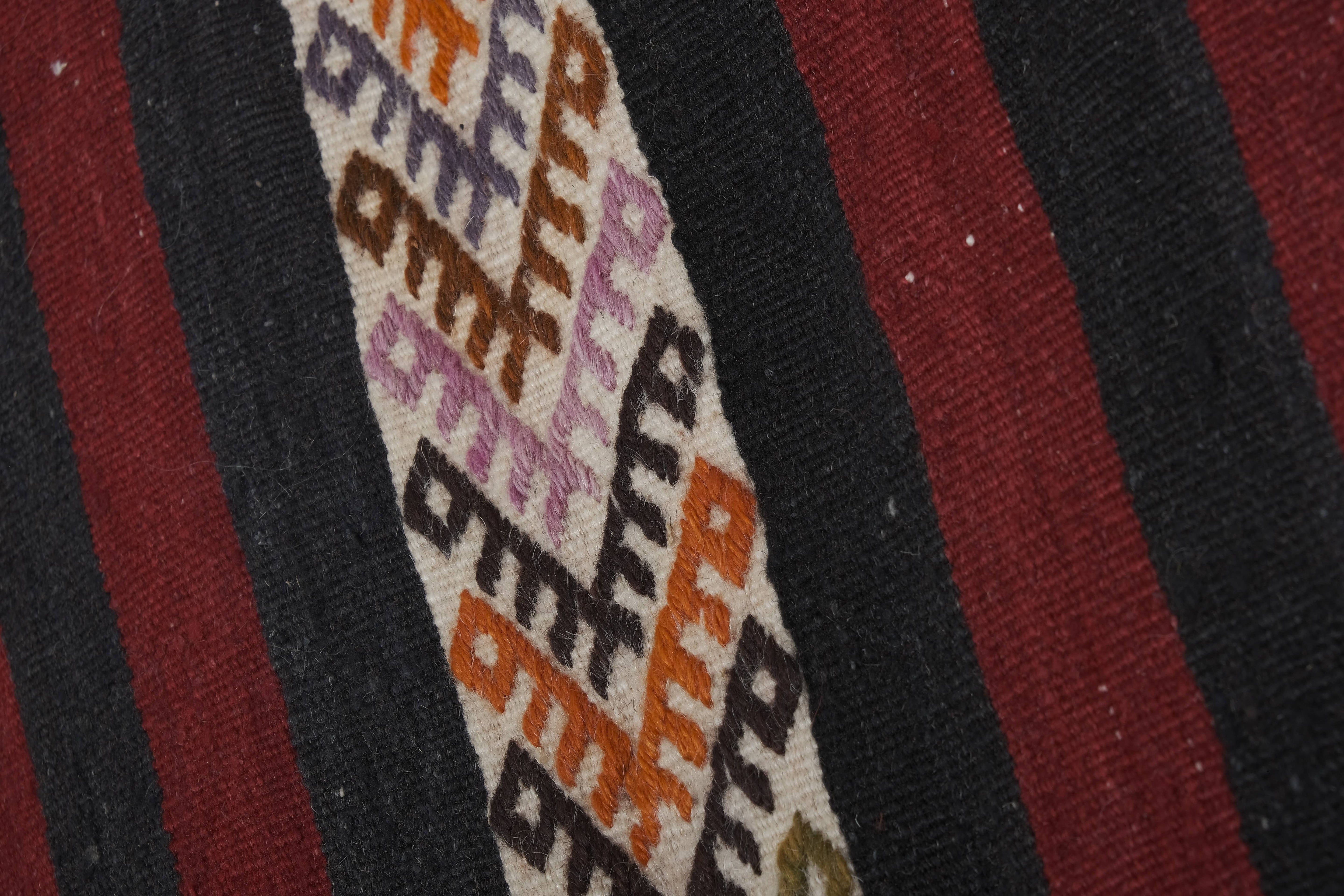 Vintage Turkish Kilim Runner 2'3'' x 10'2''
