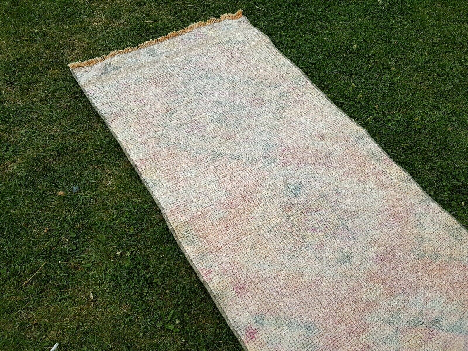 Vintage Turkish Herki Oushak Runner 2'6'' x 11'9''