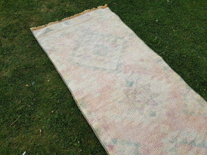Vintage Turkish Herki Oushak Runner 2'6'' x 11'9''