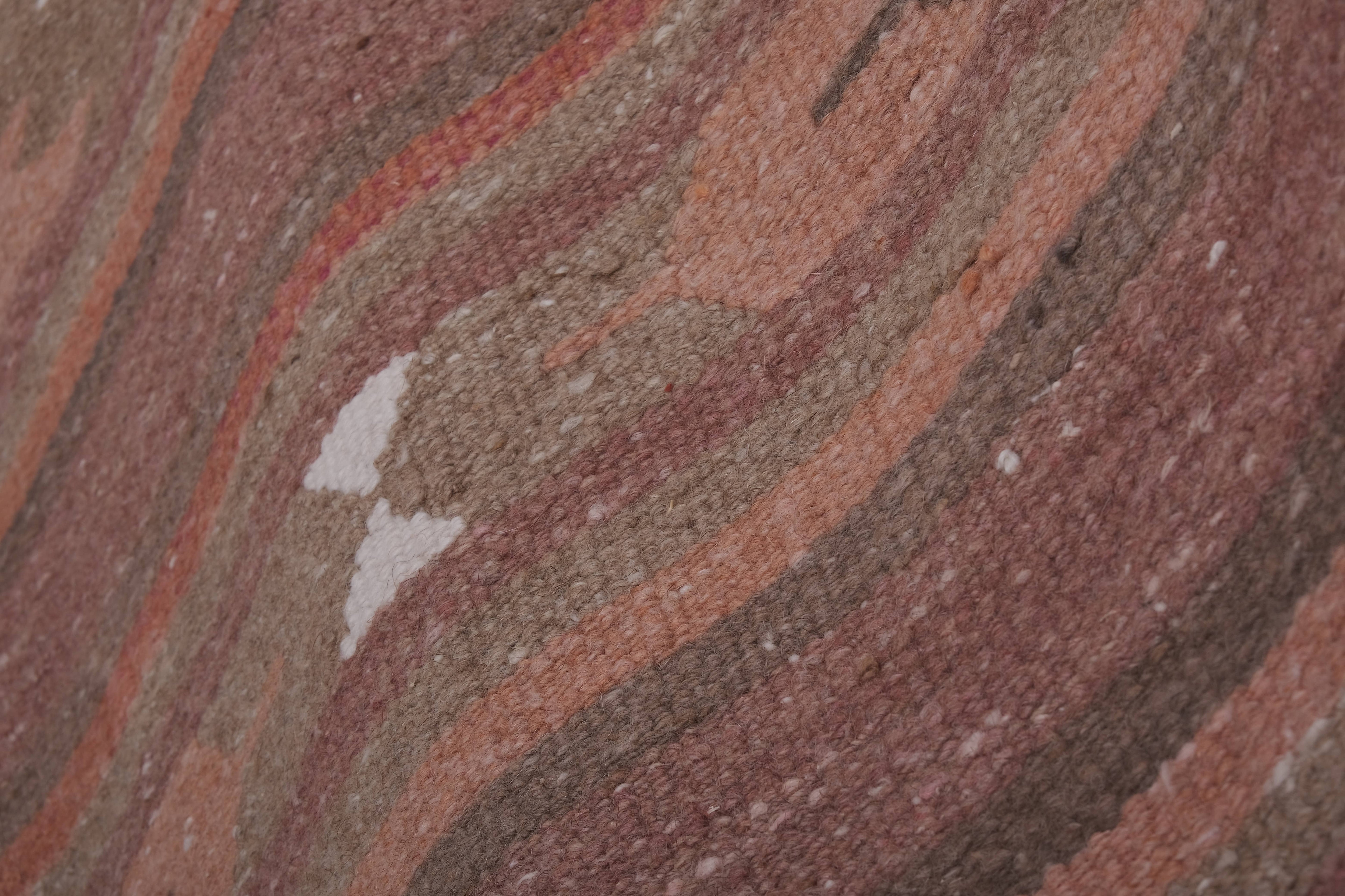 Vintage Turkish Kilim Runner 2'7'' x 24'8''
