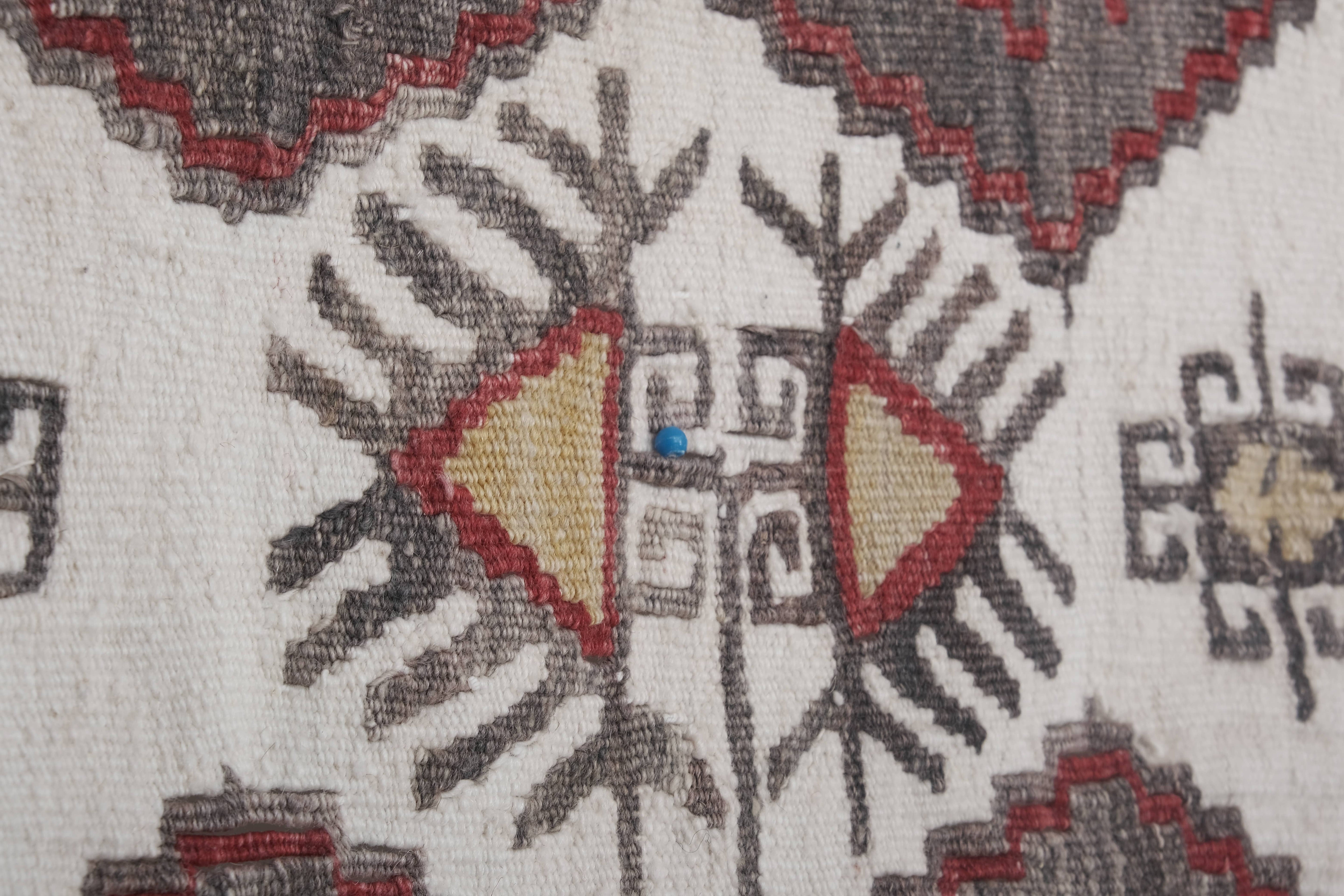 Vintage Turkish Kilim Rug 4'11'' x 14'5''