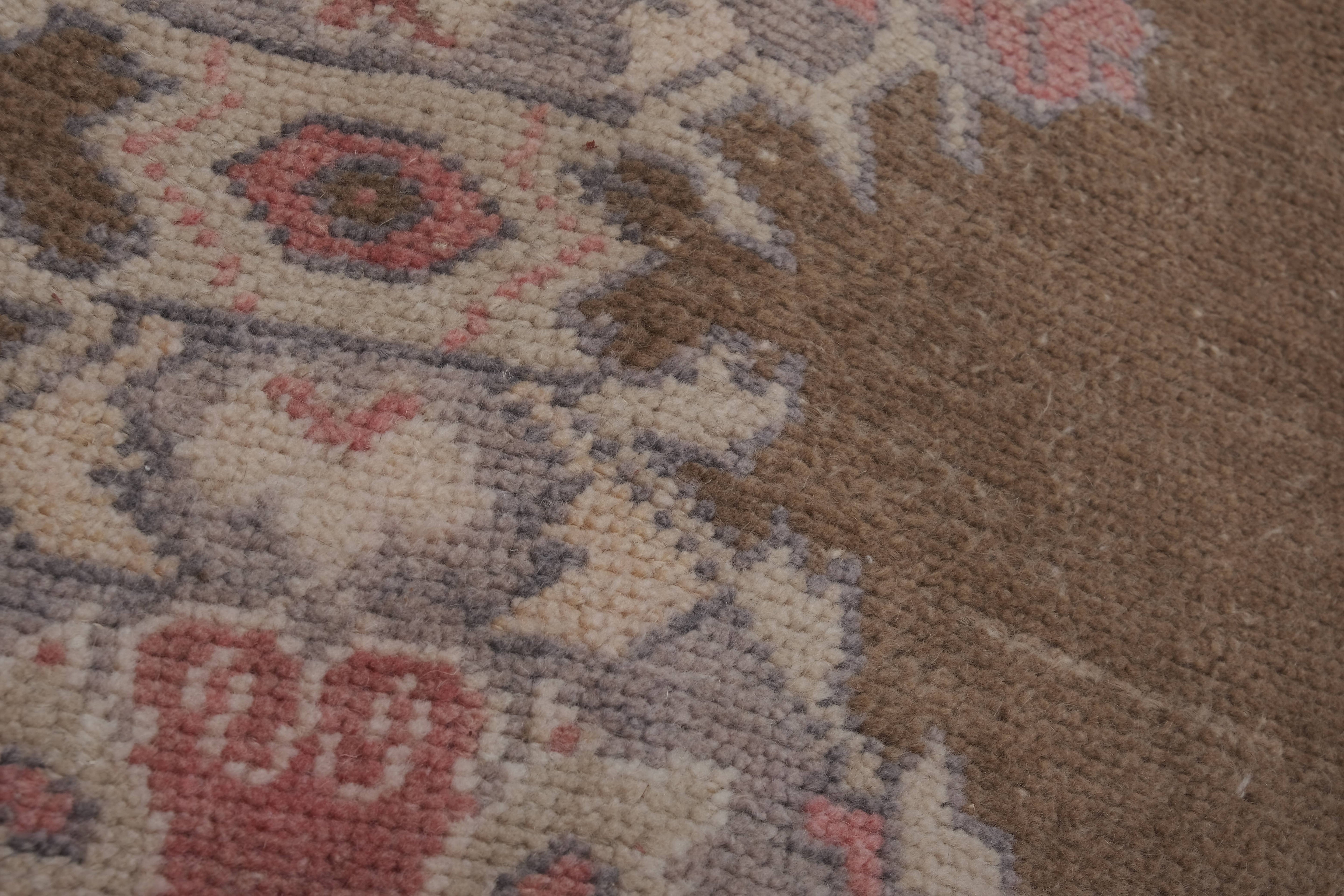 Vintage Turkish Karapinar Runner Rug 3'8'' x 8'11''