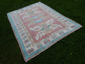 Vintage Oushak Rug 5'7'' x 7'1''
