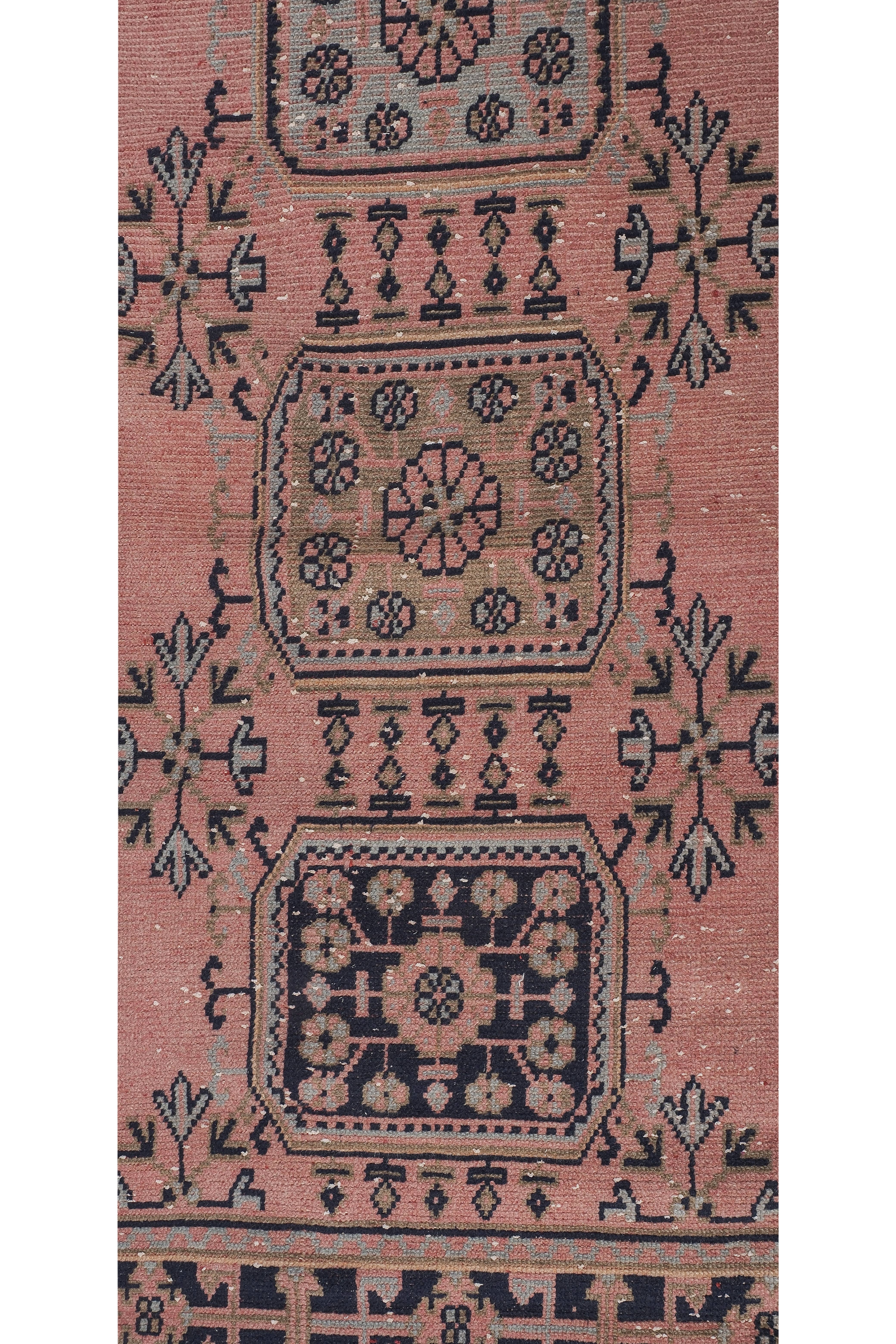 Vintage Turkish Runner Rug 2'6'' x 21'2''