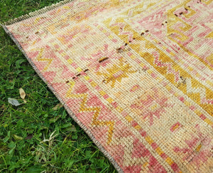 Vintage Caucasian Rug 3'2'' x 7'9''