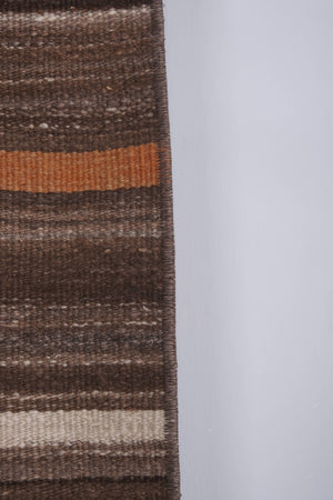 Vintage Turkish Kilim Runner 1'10'' x 11'2''