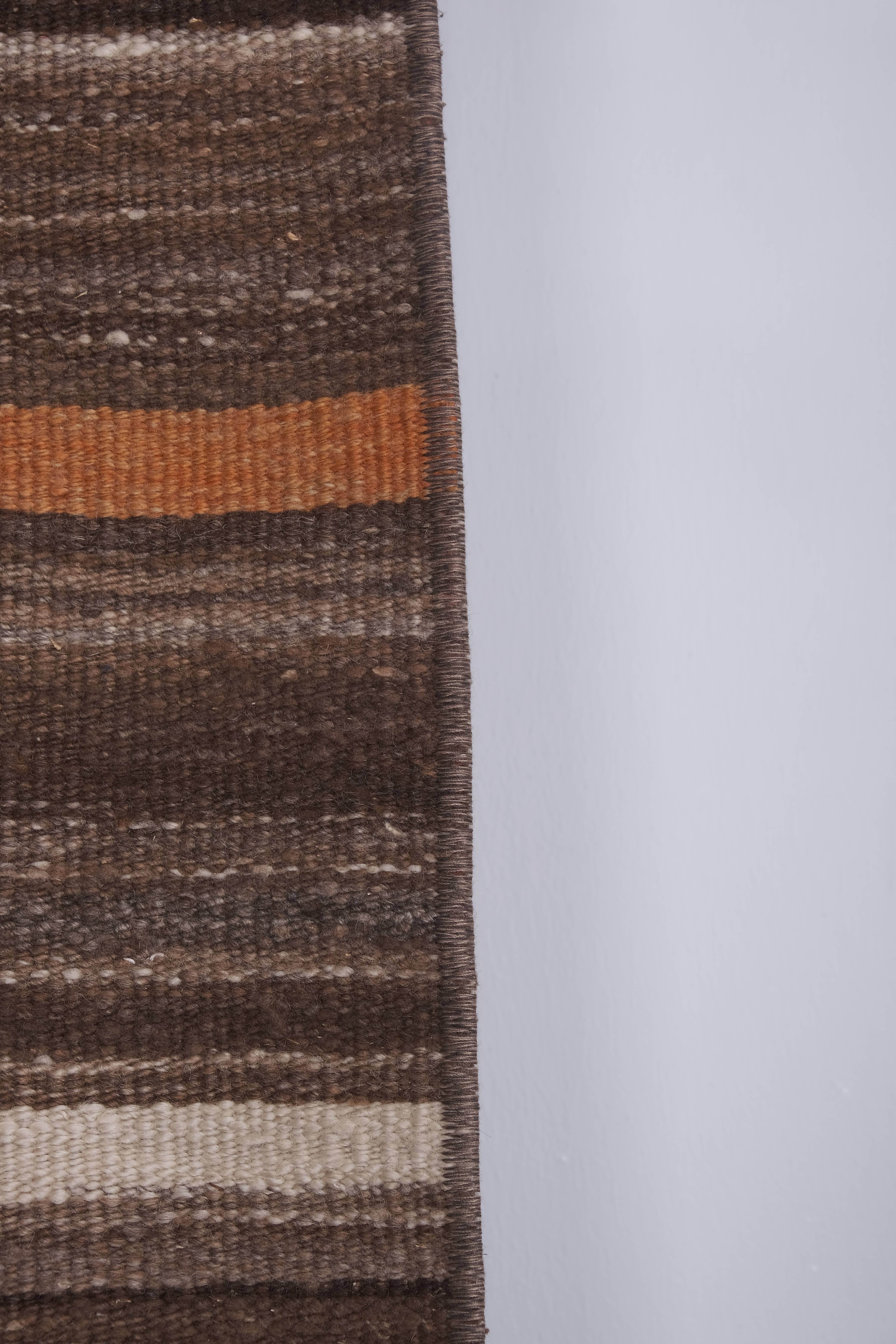 Vintage Turkish Kilim Runner 1'10'' x 11'2''