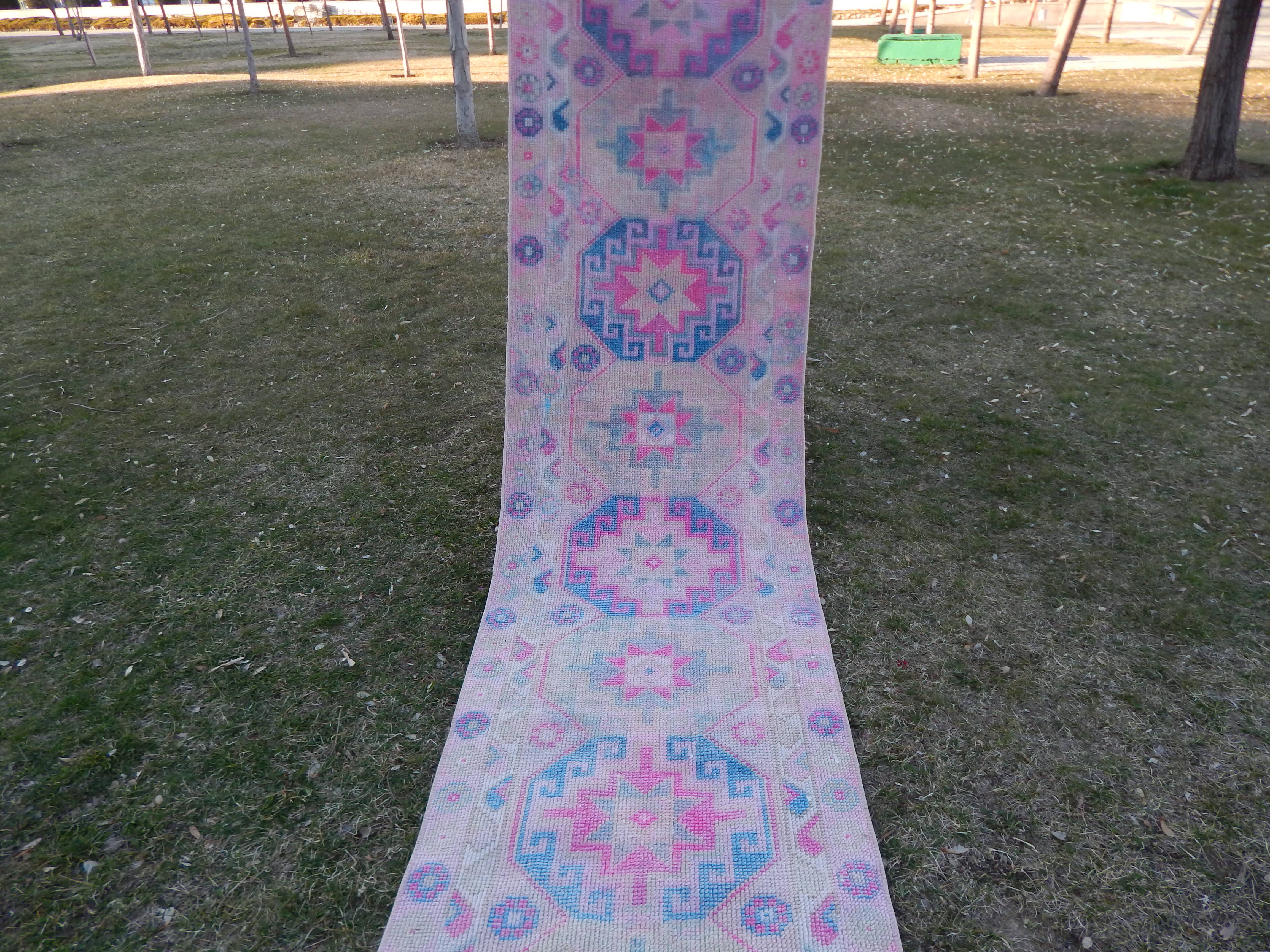 Vintage Herki Runner Rug 2'7'' x 11'11''