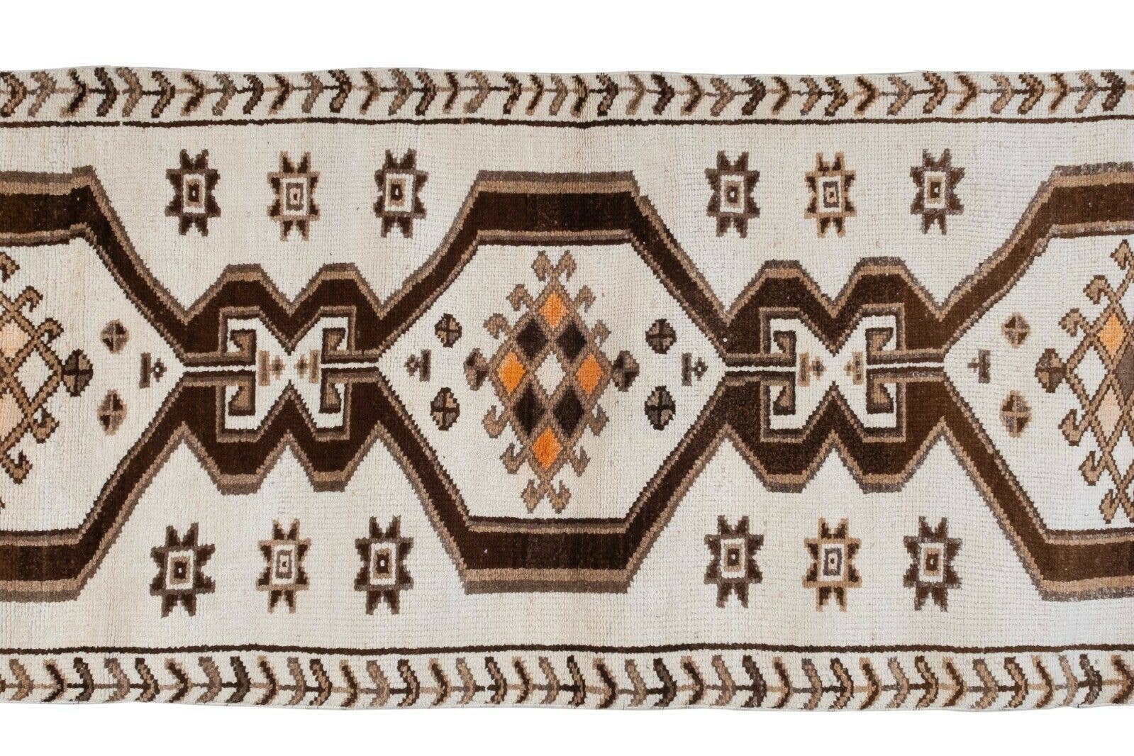 Vintage Herki Runner Rug 3'10'' x 12'1''