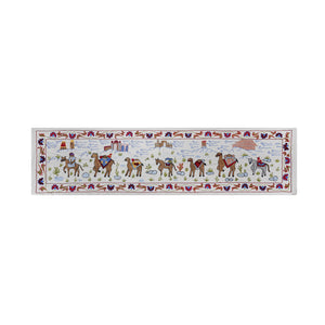 Hand-Embroidered Suzani Table Runner 1'8'' x 6'3''