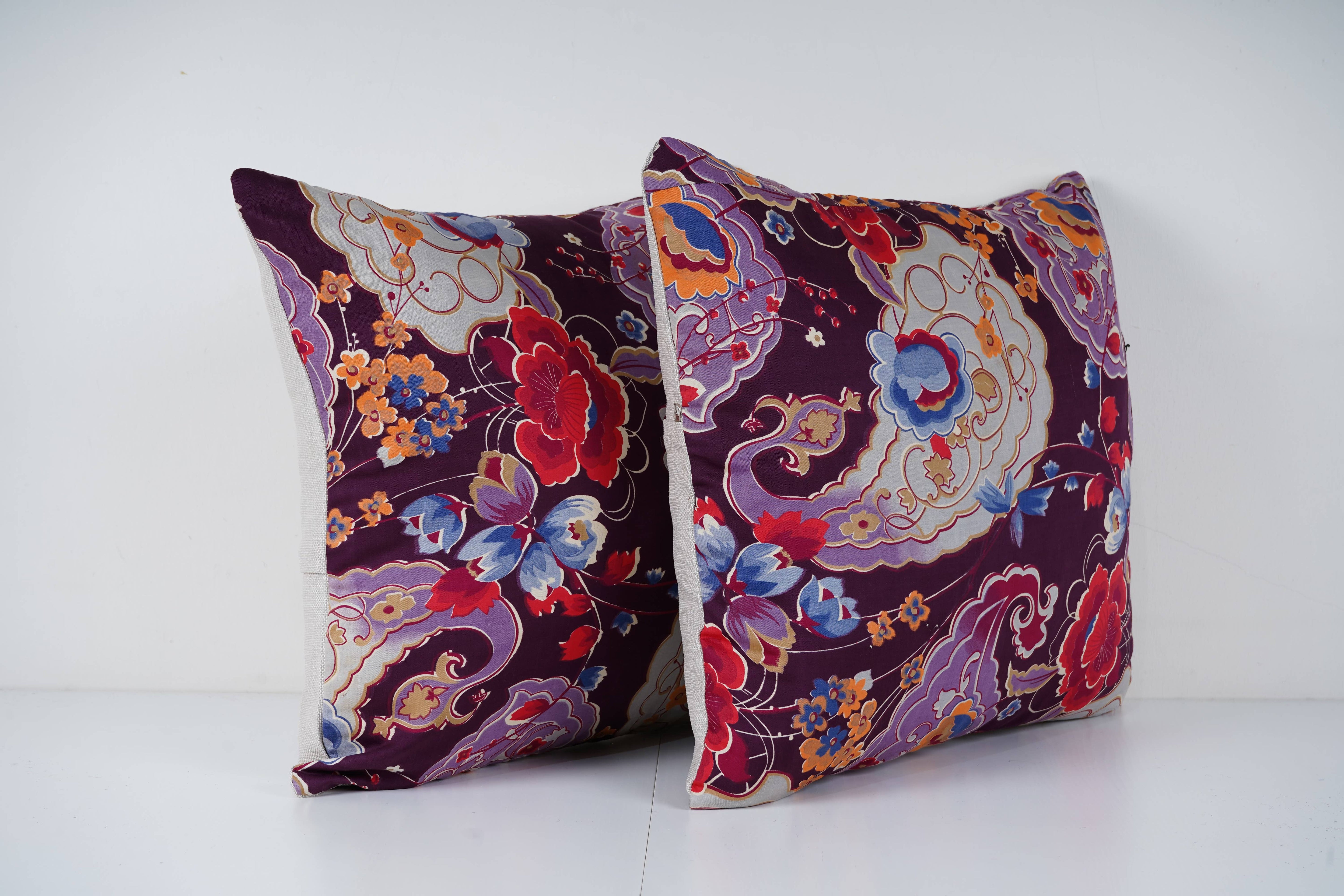 Uzbek Roller Printed Pillow Cover Set of 2 | 18'' x 20''