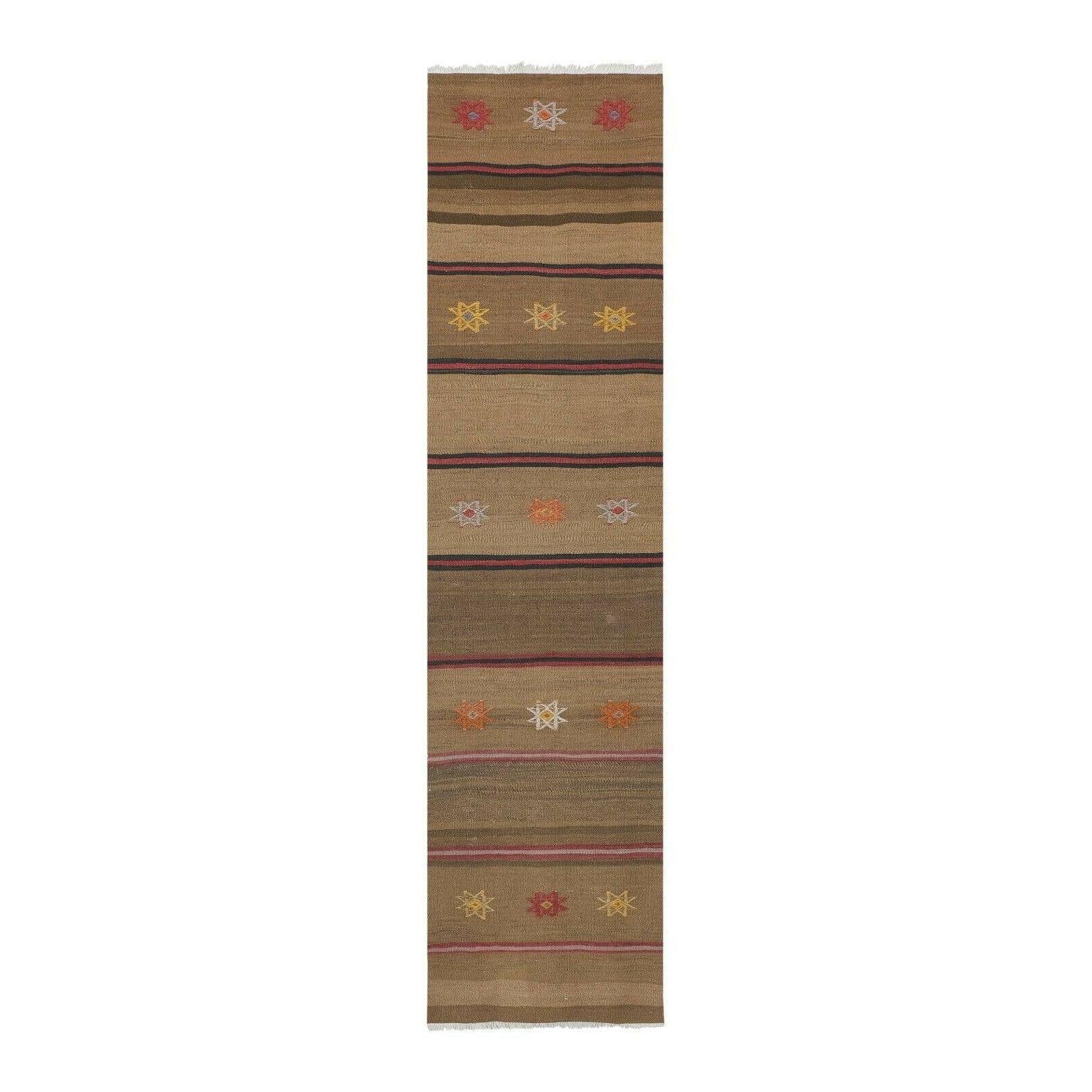 Vintage Turkish Kilim Runner 2'5'' x 8'8''