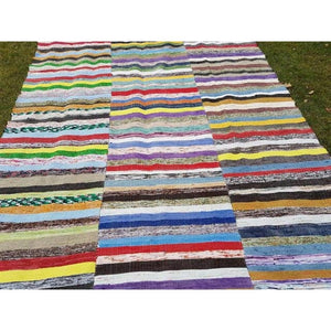 Vintage Turkish Anatolian Kilim Rug 6'7'' x 12'3''