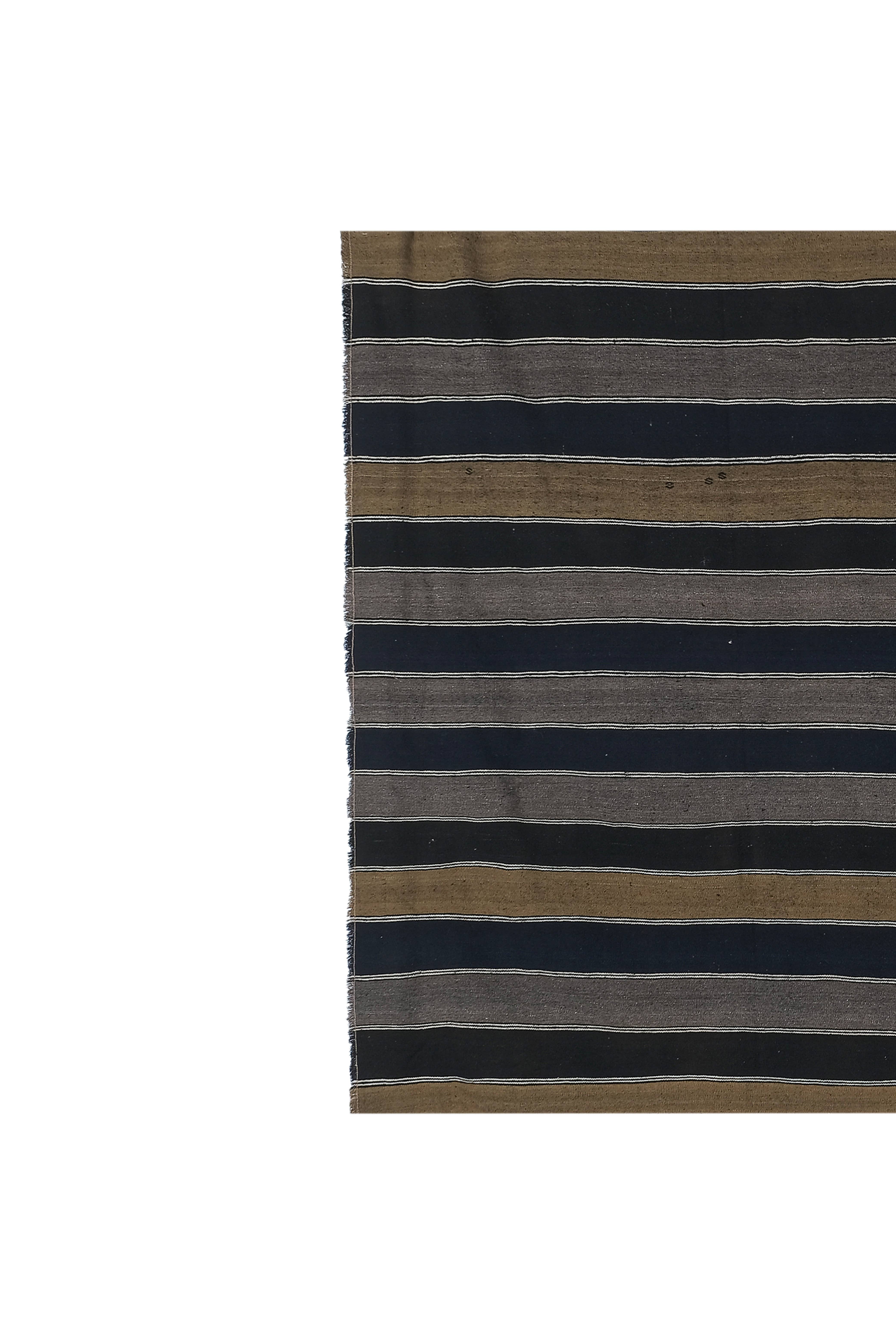 Vintage Turkish Kilim Rug 6'2'' x 11'3''