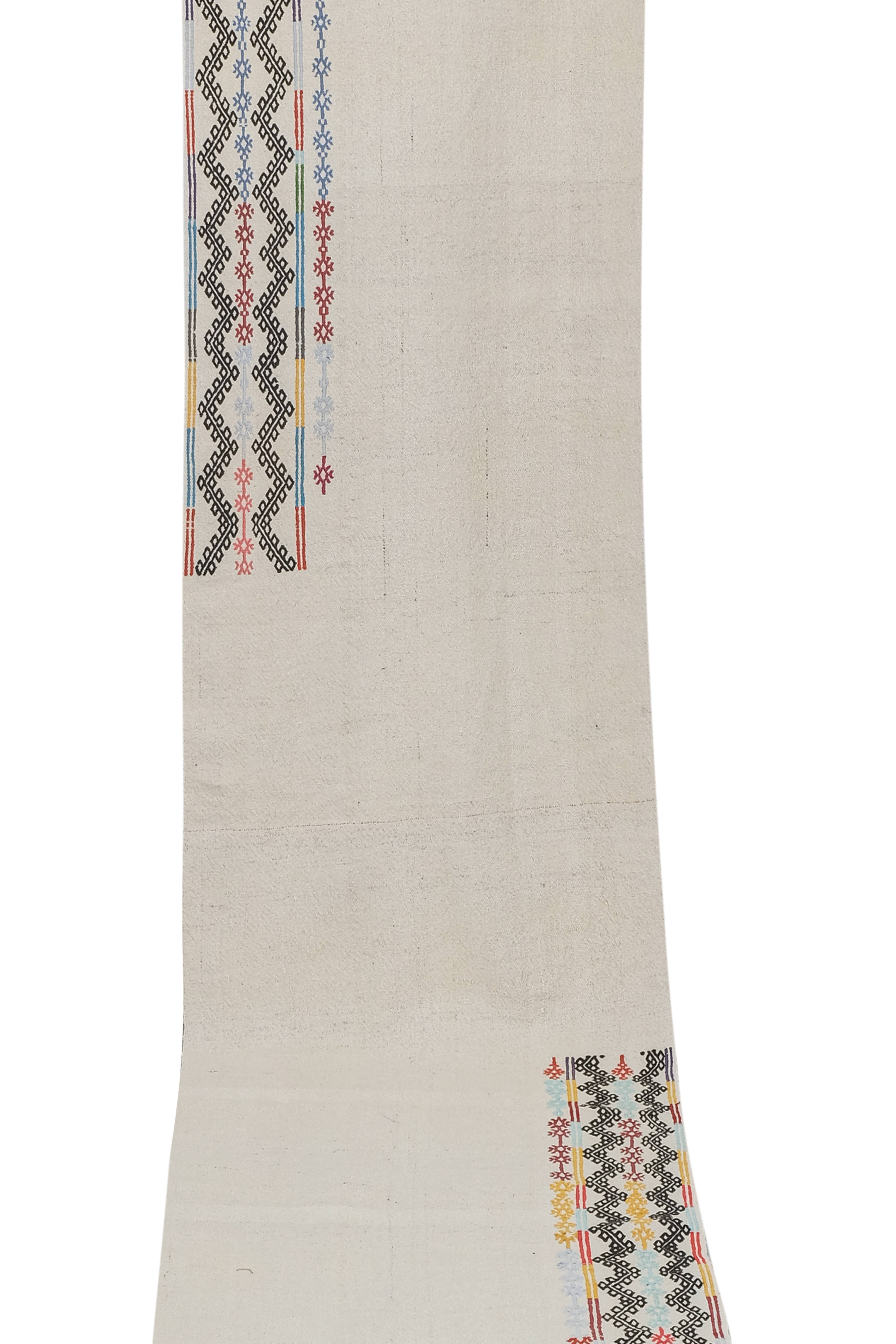 Vintage Turkish Kilim Runner 2'8'' x 16'6''