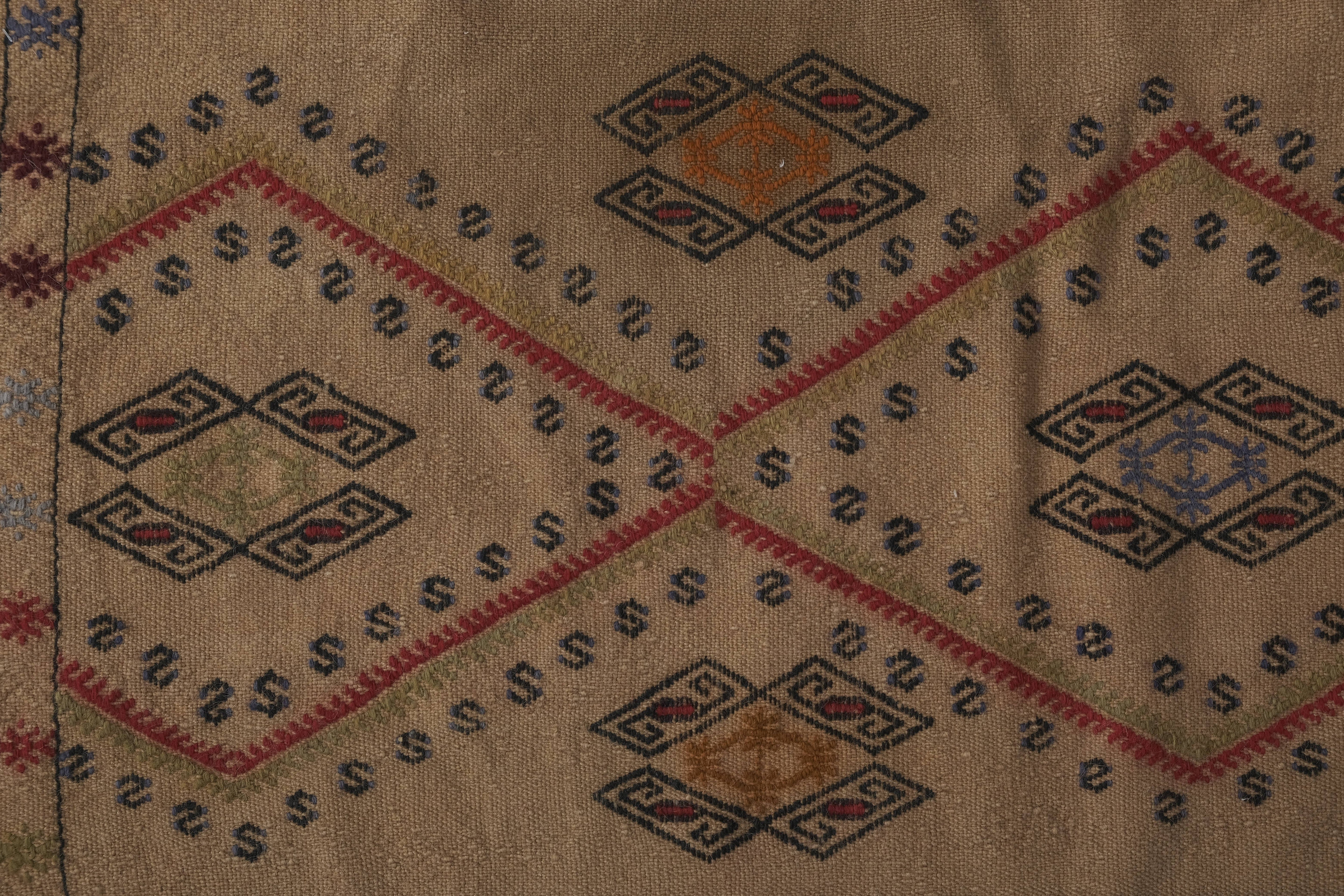 Vintage Turkish Kilim Runner 1'8'' x 14'11''