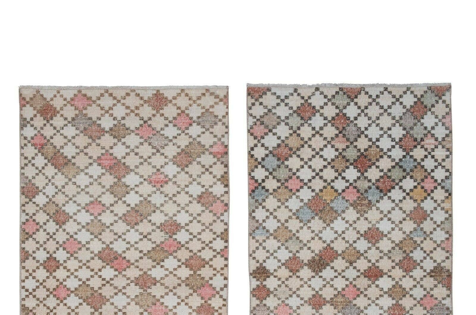 Vintage Turkish Rug Set of 2 | 3'10'' x 6'2''