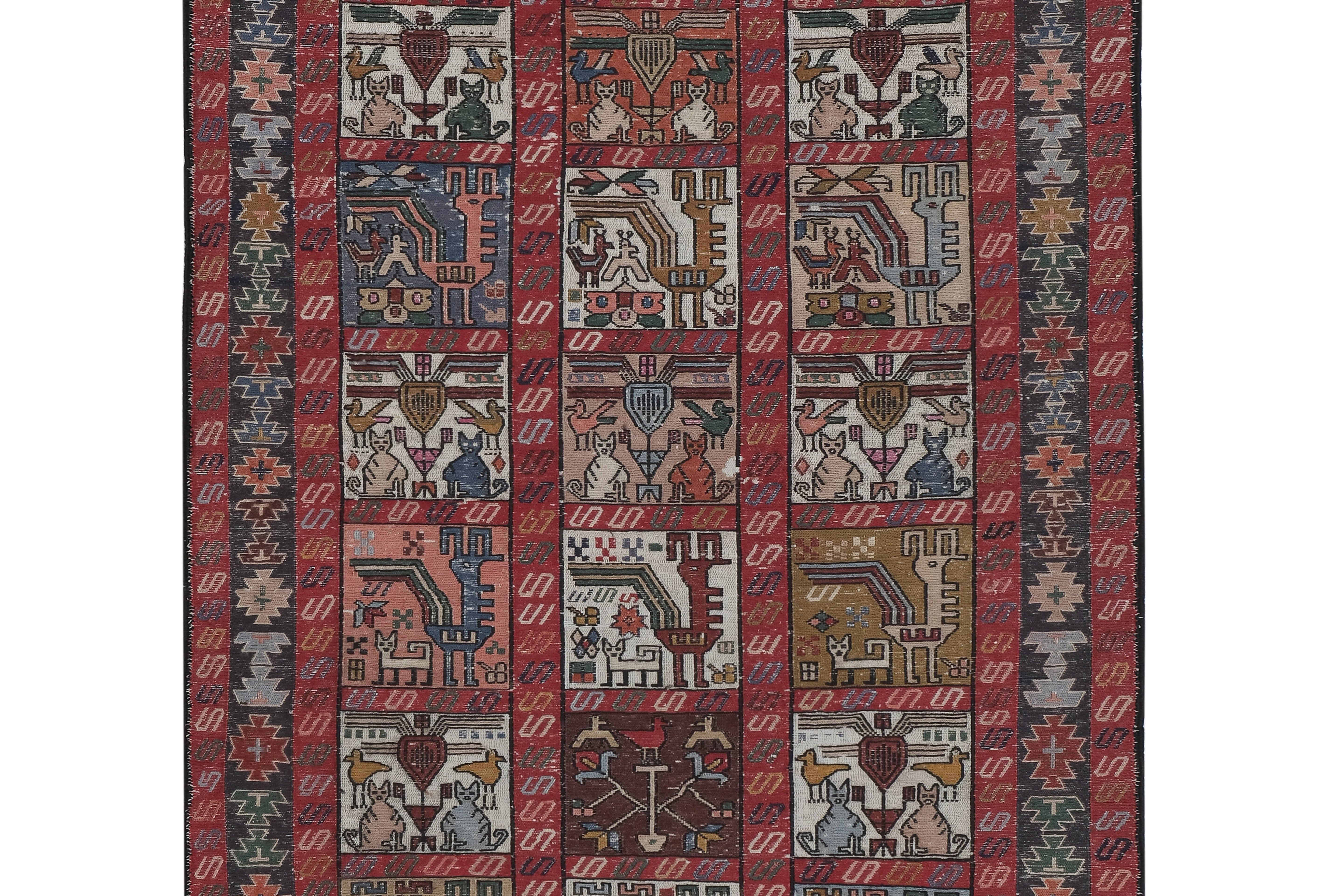 Vintage Turkish Soumac Rug 3'11'' x 6'1''