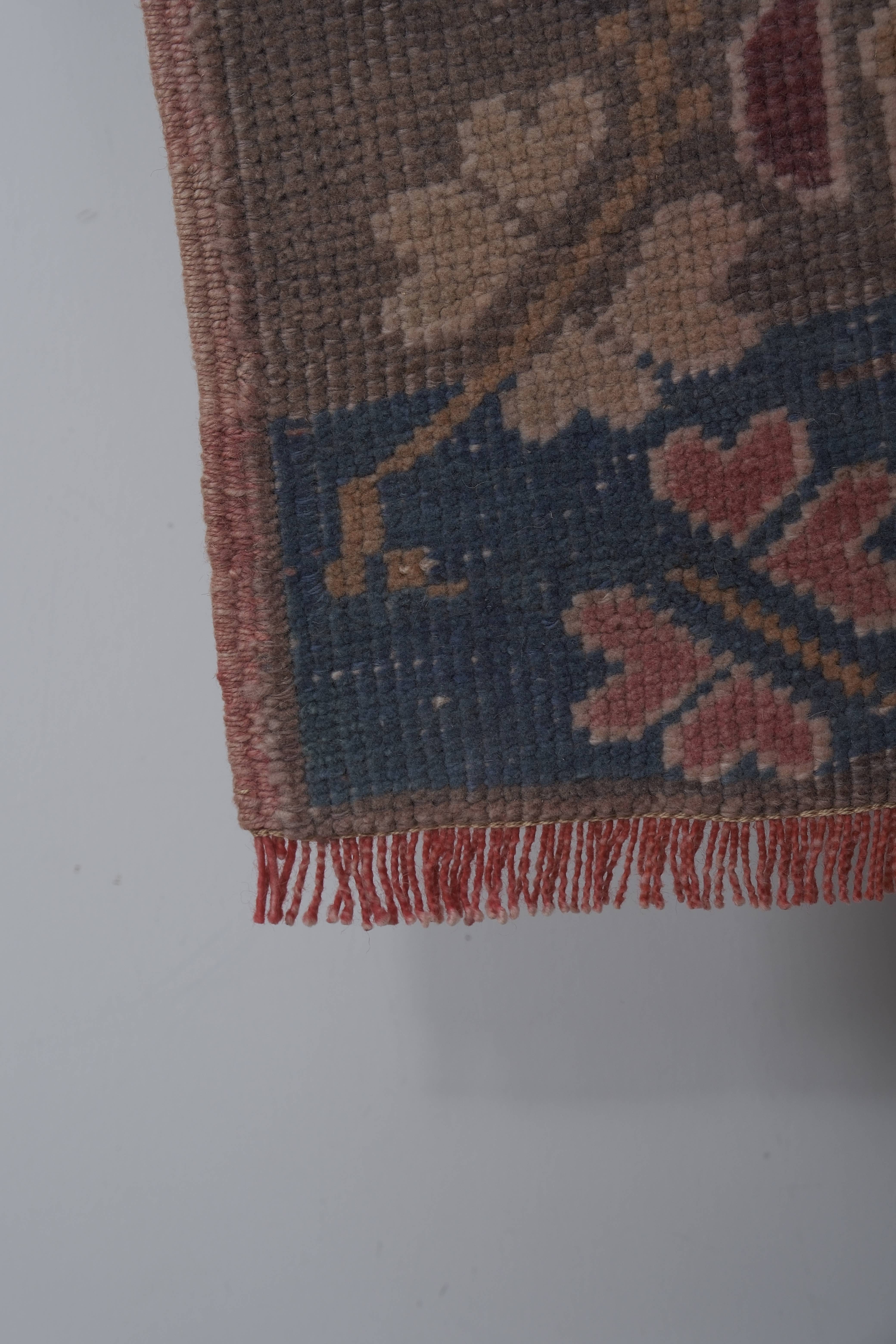 Vintage Turkish Anatolian Runner Rug 3'3'' x 7'8''