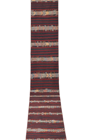 Vintage Turkish Kilim Runner 2'5'' x 20'8''