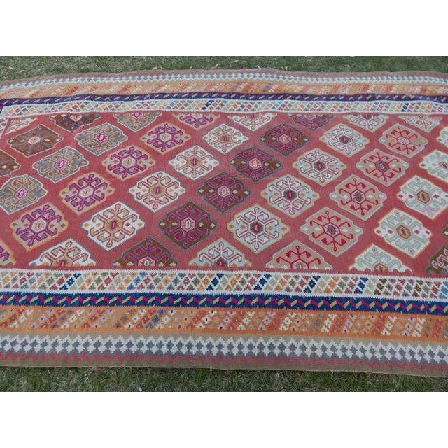 Vintage Turkish Anatolian Kilim Rug 5'1'' x 9'8''