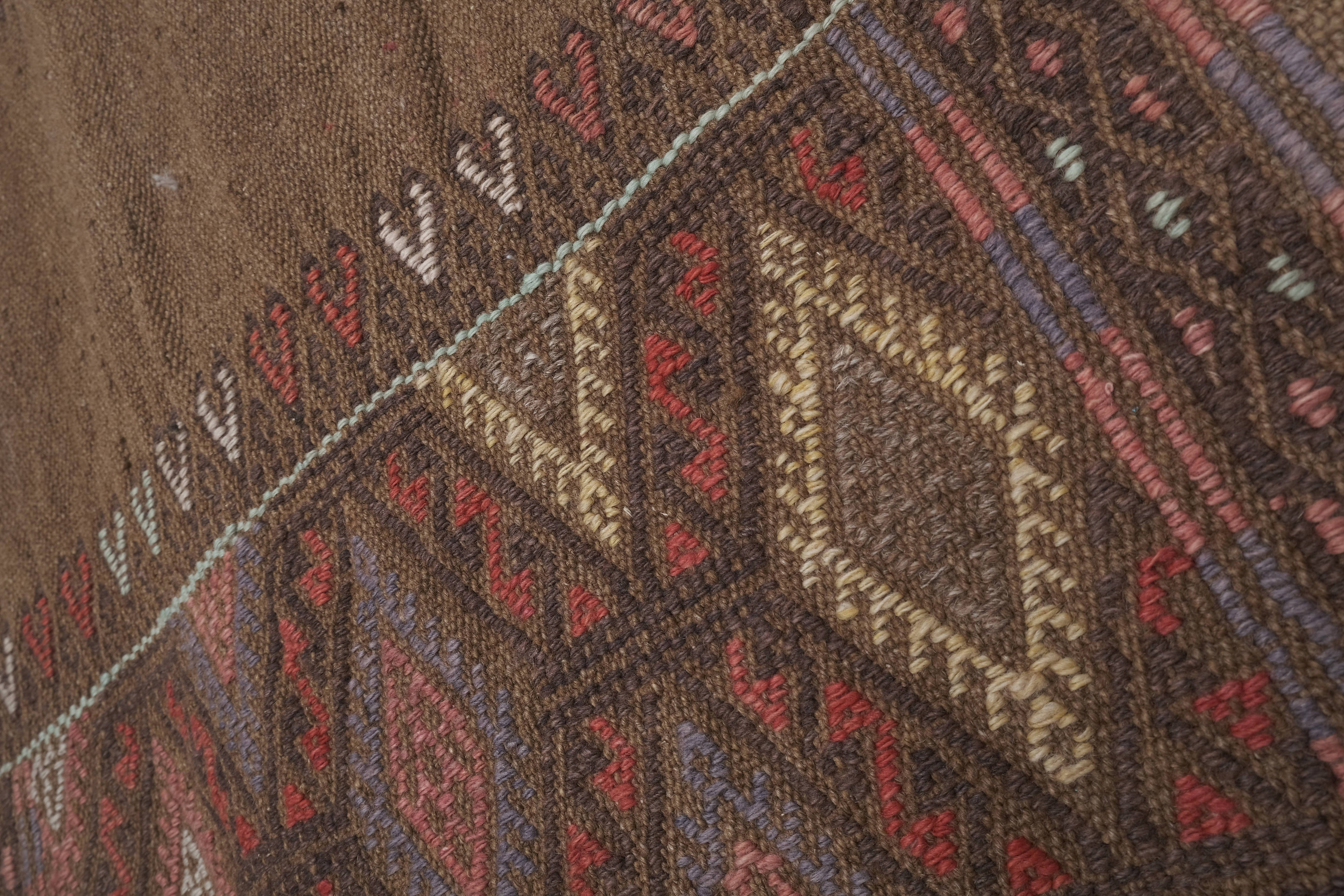 Vintage Turkish Kilim Runner 1'11'' x 17'5''
