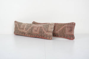 Rug Pillow Cover Set of 2 | 8'' x 24''